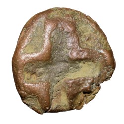 Ancient Cast-Copper from Vidarbha (3rd 2nd Cen.BC) with Hollow Cross/3-Arched Hill Buldhana Region