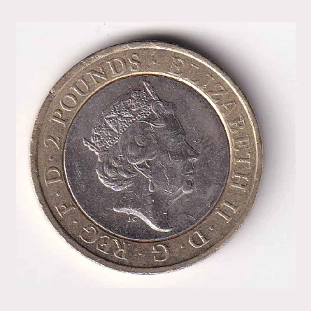 United Kingdom 2 Pounds 2016 (Elizabeth II 5th portrait; The Army) Rare Commemorative Bimetallic Coin