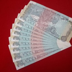 Alternative view of G-27 100 rupee note C.Rangarajan 500 rupee each note GEM 💎 UNC CONDITION