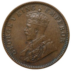 Bronze 1/4 Anna of George V (AD 1935) of Calcutta Mint Beautiful Grade