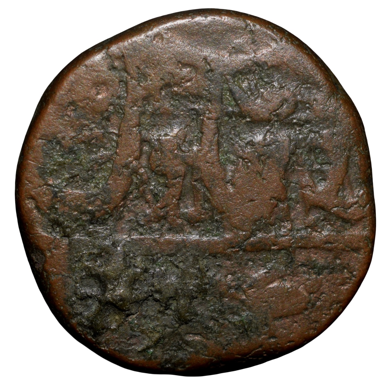 Copper Paisa of Gwalior State - INO Shah Alam II (AD 1759-1806) with Seorha/Sabalgarh Series Unlisted - Image 2