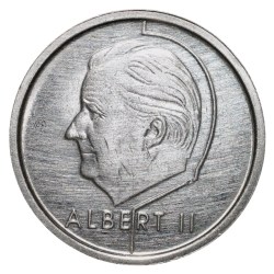 Copper-Nickel 1 Franc of Belgium Country (AD 1996) Albert II facing left