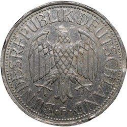 Copper-Nickel 1 Mark of Germany (AD 1991) with Eagle