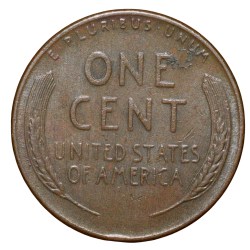 Alternative view of Old Bronze 1 Cent of USA (AD 1951) with Abraham Lincoln Rare