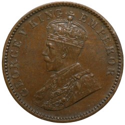Bronze 1/4 Anna of George V (AD 1933) of Calcutta Mint Beautiful Grade