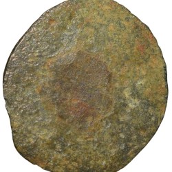 Alternative view of Potin Coin of Kadambas of Banavasi(AD325-620) with Bull facing Right Rare