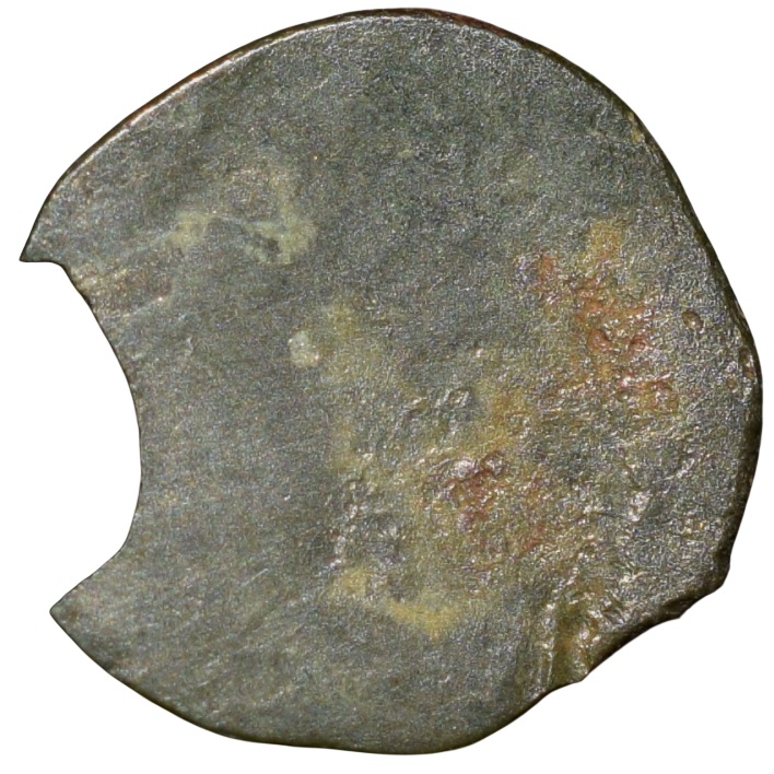 Potin Coin of Kadambas of Banavasi(AD325-620) with Sankha within dotted circle Rare - Image 2