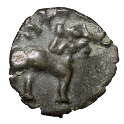 Potin Coin of Satakarni (1st Cen. BC) of Satavahana Dynasty from Vidarbha with Elephant/Ujjaini