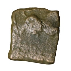 Copper Coin of Satakarni (1st Cen. BC) of Satavahan Dynasty from Karhad with Lion/Sreevatsa Rare