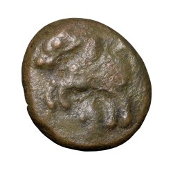 Copper Coin of Achutharaya( AD 1529-42) of Vijaynagar Empire Girijapathi Ty.257 Galloping Horse Very Rare