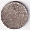 British India One Rupees 1945 George VI (Lahore Mint) Rare Silver UNC Coin - Image 2