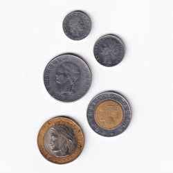 Alternative view of 5 DIFFERENT DENOINATION ALL COMMEMORATIVE ITALLY RARE ( 5 COIN SET) #AA- 29