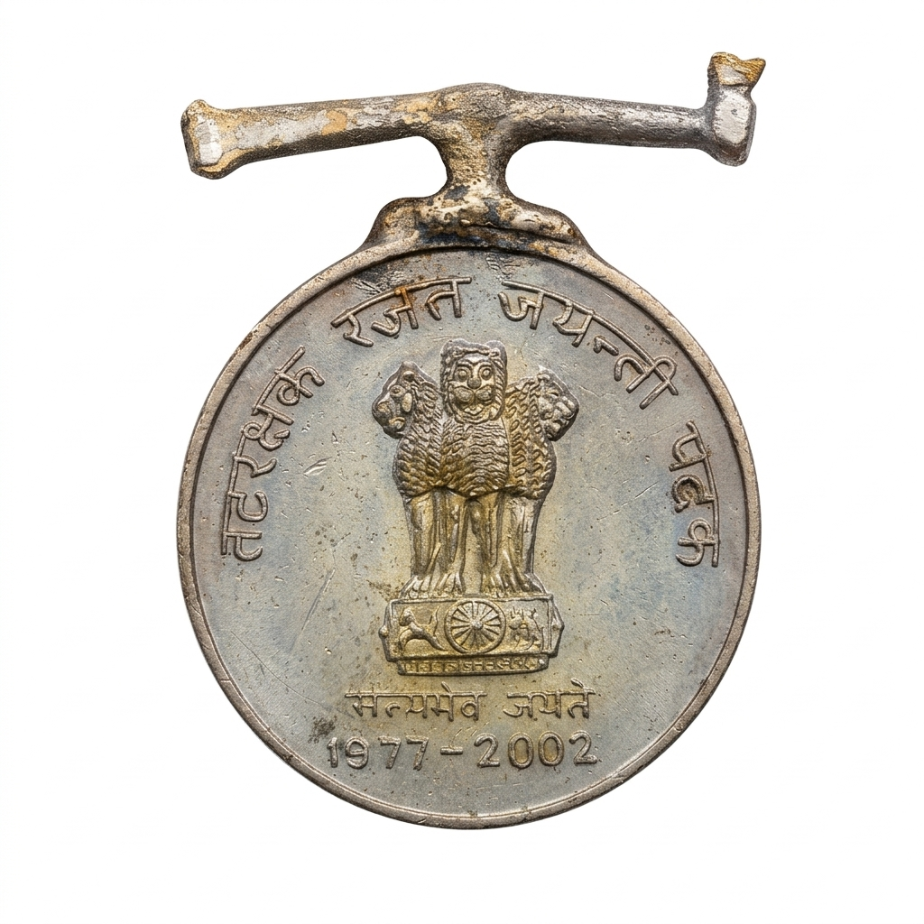 COAST GUARD SILVER JUBILEE MEDAL 1977-2002 RARE MEDAL #AA- 28 - Image 2