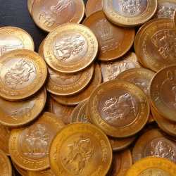 Alternative view of 10 RS veshno Devi Noida mint RESERVE BANK OF INDIA. UNC. Coins PERFECT UNC BU CONDITION.