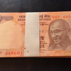 10 Ruppes Bundle Old Issue Big Size Note Ghandhi Issue