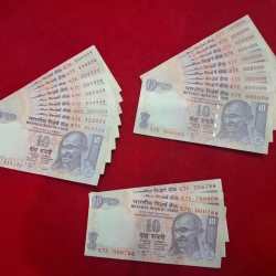 10 RUPEE SUPER FANCY SET UNC CONDITION with same Prefix 57E 100000-900000, 111111-999999,000786,786000,786786