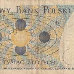 Alternative view of Poland 1000 Zlotys Rare World Note#B2