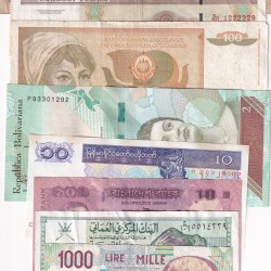 10 Different Counties Bank Note Set (10 Pcs Lott)#Sku-40