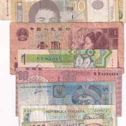 10 Different Counties World Bank Note Set (10 Pcs Lott)#Sku-44
