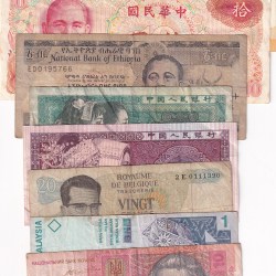 10 Different Counties World Bank Note Set (10 Pcs Lott)#Sku-46