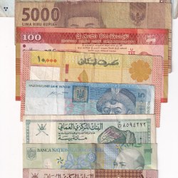 10 Different Counties World Bank Note Set (10 Pcs Lott)#Sku-47