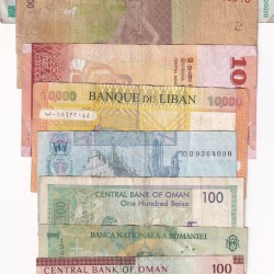 Alternative view of 10 Different Counties World Bank Note Set (10 Pcs Lott)#Sku-47