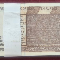 Alternative view of 786001-786100 FANCY NUMBER 10 RUPEES 2025 GOVERNOR SANJAY MALHOTRA RARE GEM UNC SERIAL PACKET