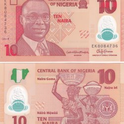 Nigeria 10 Naira Polymer GEM UNC Note