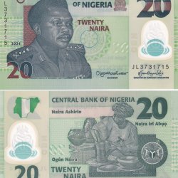 Nigeria 20 Naira Rare GEM UNC Polymer Note