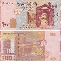 Syria 100 Syrian Pounds Rare GEM UNC Note