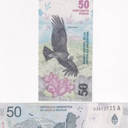 Argentina 50 Pesos Rare GEM UNC Note