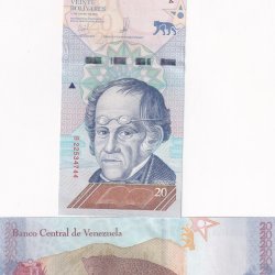Venezuela 20 Bolívares Rare GEM UNC Note