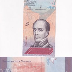 Venezuela 10 Bolivares Rare Unc Note