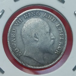 Alternative view of RARE 1/4 RUPEE EDWARD VIII 1910 BOMBAY MINT
