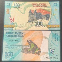Madagascar 100 Ariary Rare GEM UNC Note