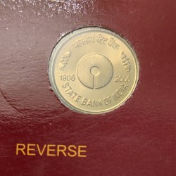 5 Rs State Bank Of India Copper Nickel Coin Unc Rare