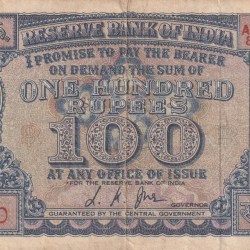 100 Rupees Diamond Issue Governor L.K Jha Rare Note