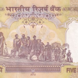 Alternative view of SHIFTING ERROR NOTE 500 RUPEES GOVERNOR D. SUBBARAO RARE NOTE
