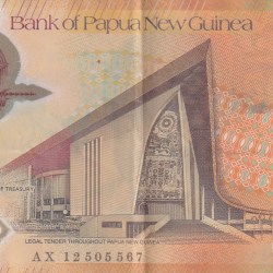 Alternative view of Papua New Guinea 50 Kina POLYMER Rare Foreign Note #B2