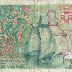Alternative view of Portugal 5000 Escudos Rare Foreign Note #B2