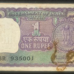 ONE RUPEES 1980 GOVERNOR MANMOHAN SINGH RARE SERIAL PACKET