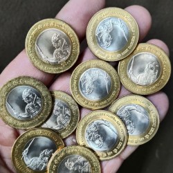 Alternative view of Ten Rs Scare Coin 475 Th Birth Aniversary Maharana Pratap ji 2015 Year Noida Mint Gem Unc Condition 100 Pcs Given