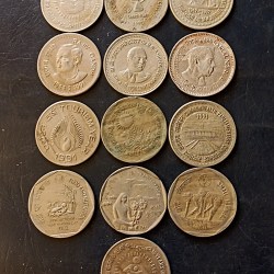 Republic India Denominaton 1₹ 13 different variety Metal coper nickel Same and similar set are available