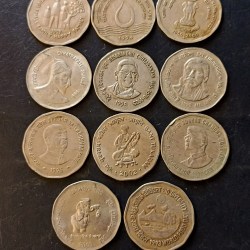 Republic India Denominaton 2₹ 11 different variety Metal coper nickel Same and similar set are available