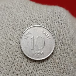 Ten Paise Rare Coin FSS 1996 Year Bombay Mint Republic of India