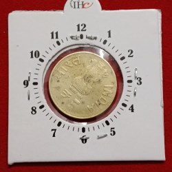 Alternative view of Five Rs Maulana Abdul Kalam Azad Hyderabad Mint Rare 2"o Clock Error RBI Mistake Coin