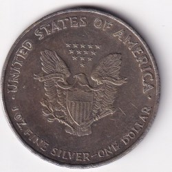 Alternative view of America One Dollar (1906) Fantasy Old Replica Coin #Z-199