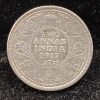 India - British 2 Annas 1917 - George V Rare Silver UNC Coin