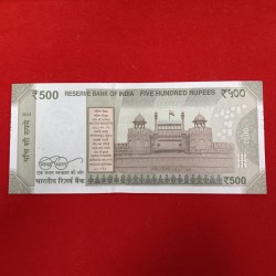 Alternative view of 500 Rs Fancy Number Note 012345 Gem Unc Condition Year 2024 Sku 08
