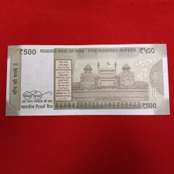 Alternative view of 500 Rs Rare Fancy Number Note 200000 Gem Bunc Condition Sku 08